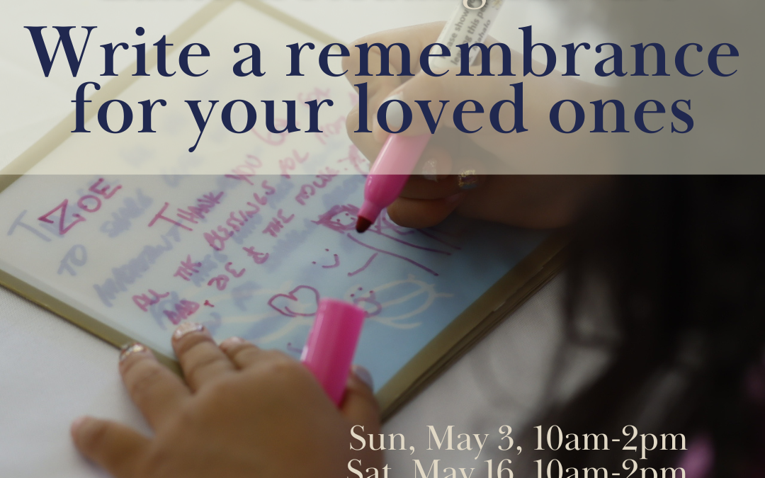 May 3 & 16: Remembrance Writing at Maui Mall
